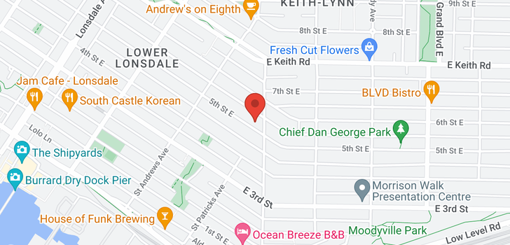 map of 372 E 5TH STREET